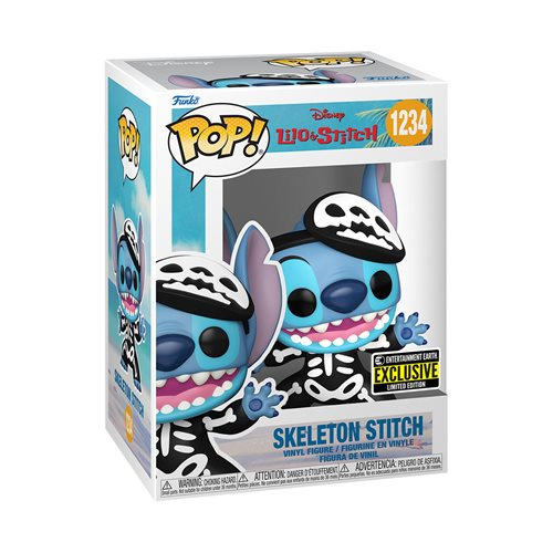 Skeleton Stitch #1234 - Disney Lilo & Stitch - Funko Pop! Vinyl Figure - Entertainment Earth Exclusive - Guaranteed Chase Bundle
