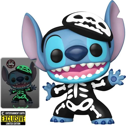 Skeleton Stitch #1234 - Disney Lilo & Stitch - Funko Pop! Vinyl Figure - Entertainment Earth Exclusive *Includes FREE 0.5mm Funko Pop! Protector*