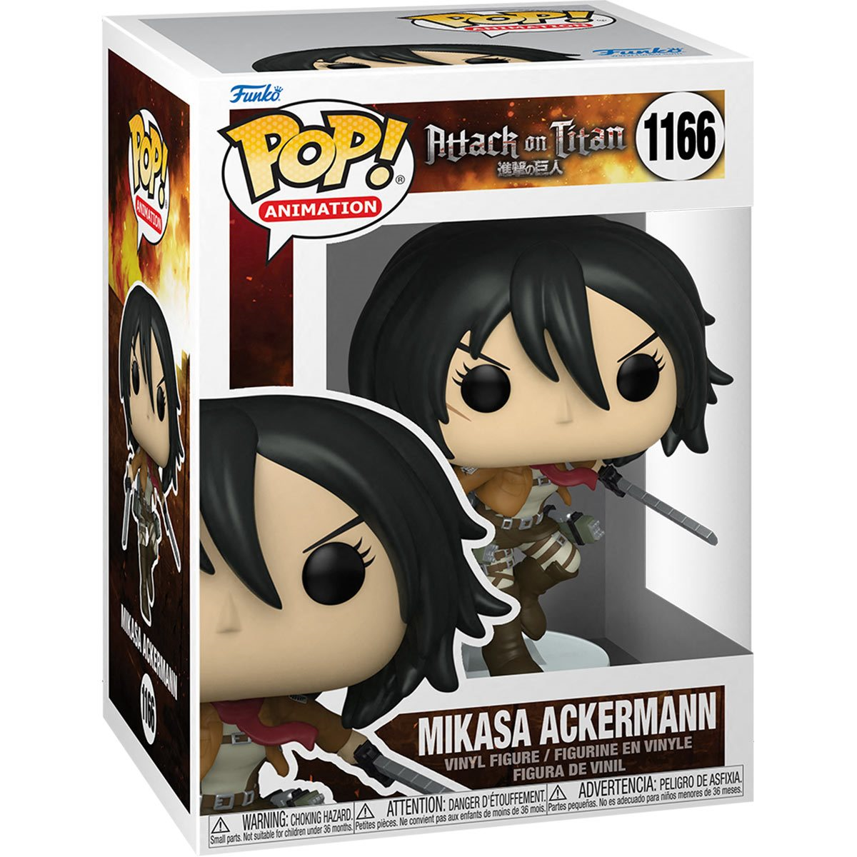 Mikasa Ackerman w/ Swords #1166 - Attack on Titan - Funko Pop! Vinyl Figure