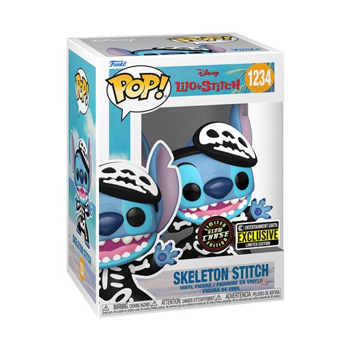 Skeleton Stitch #1234 - Disney Lilo & Stitch - Funko Pop! Vinyl Figure - Entertainment Earth Exclusive *Includes FREE 0.5mm Funko Pop! Protector*